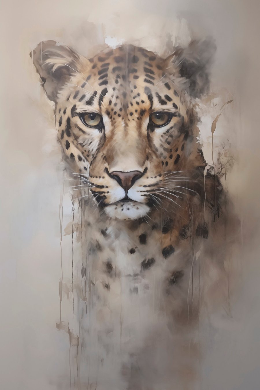 Leopardo pintado — design completo