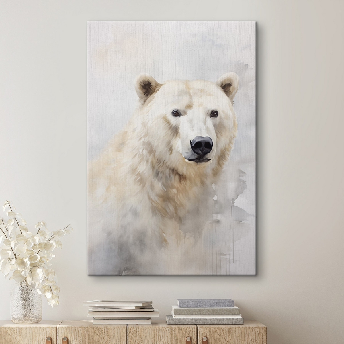 Urso em pintura imitada — interior 1