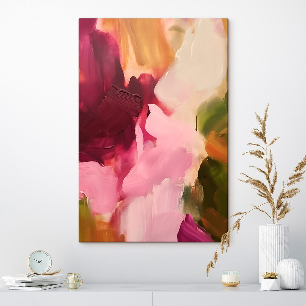 Tinta rosa com bordô — interior 2
