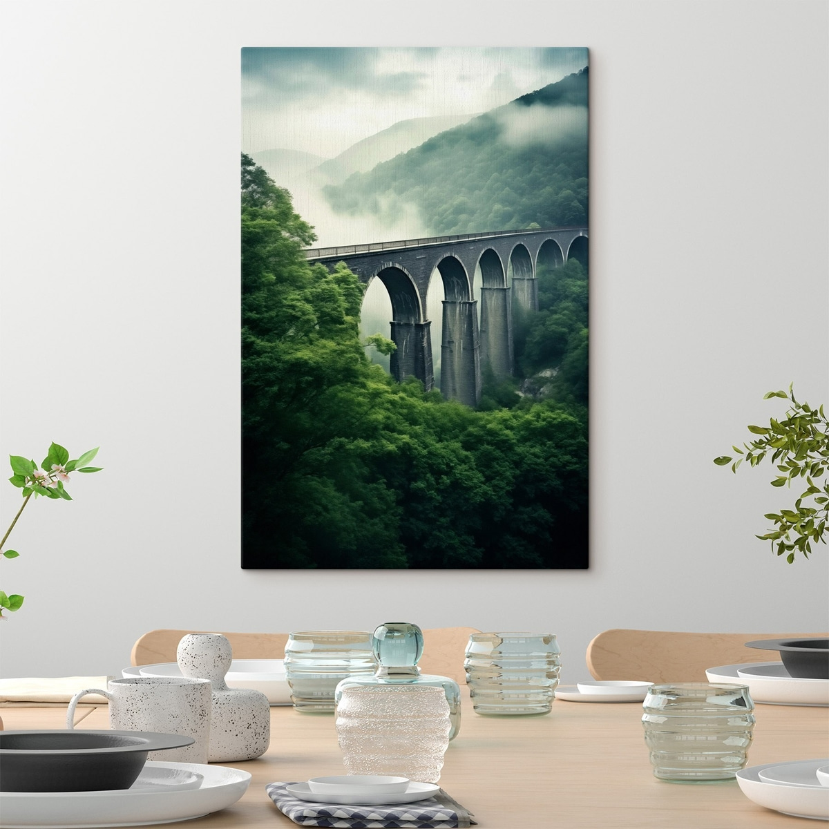 Viaduto na neblina — interior 3