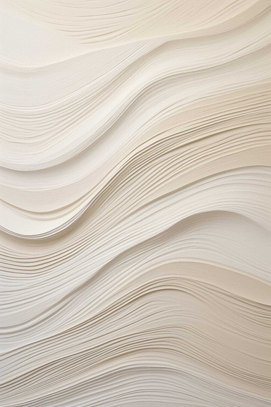 Ondas creme em faixas — design completo