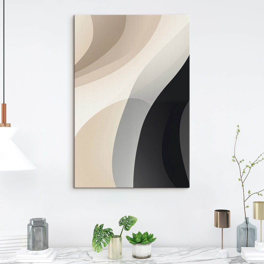 Diagonal creme sobre antracite — interior 1