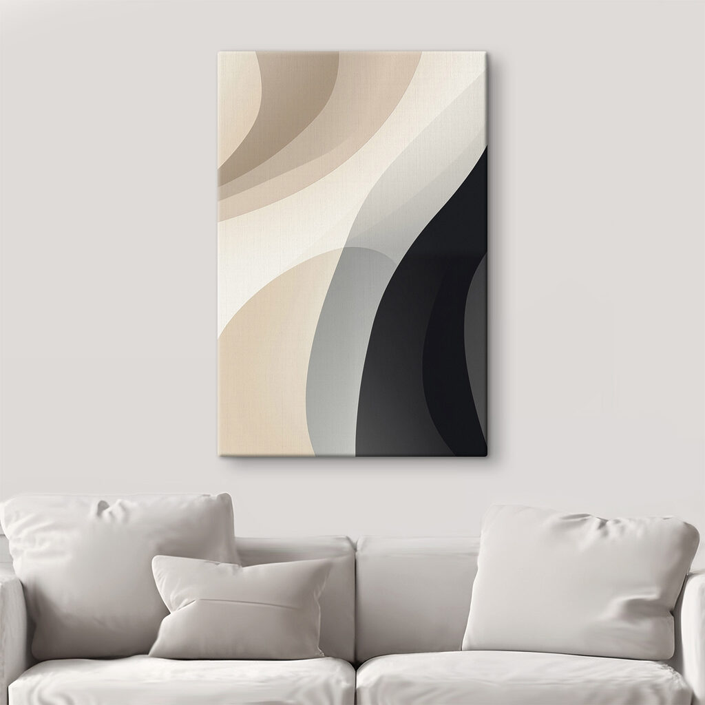 Diagonal creme sobre antracite — interior 2
