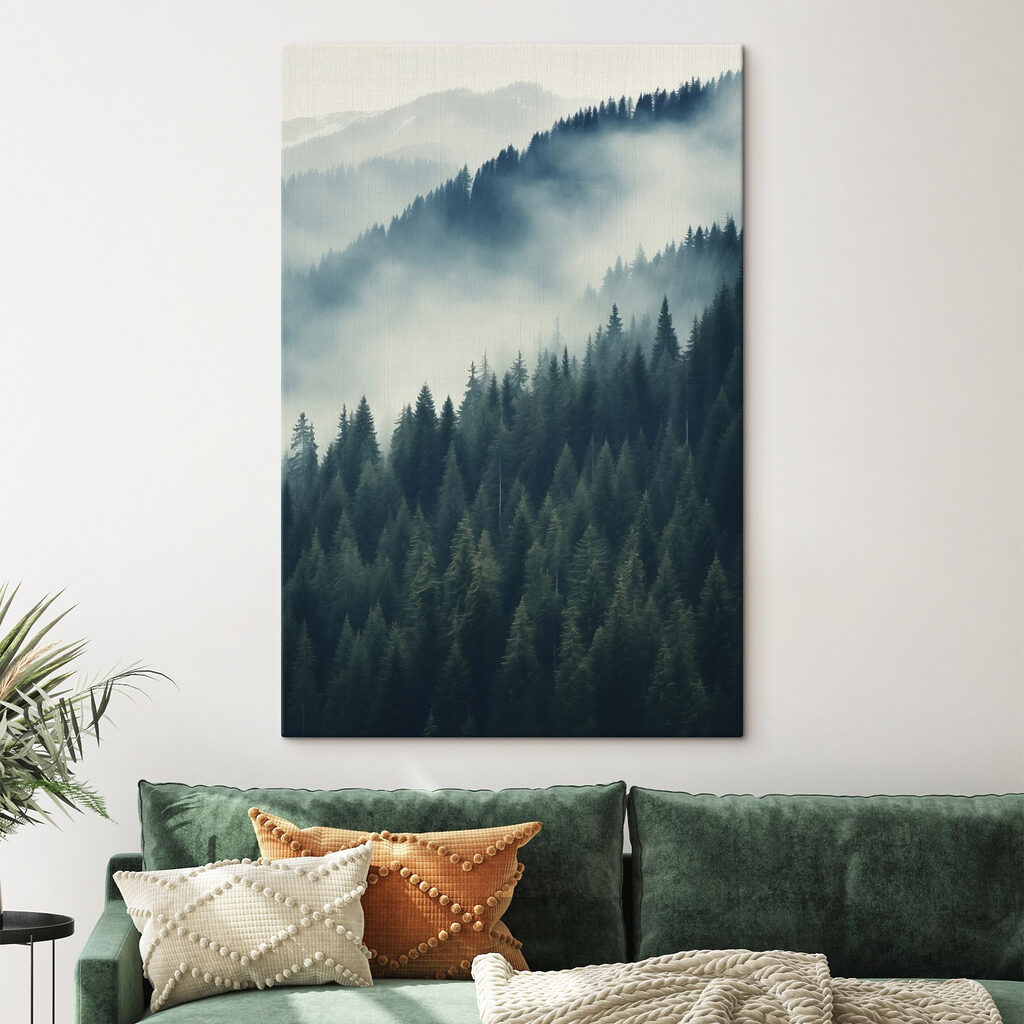 Pinheiros na neblina — interior 2