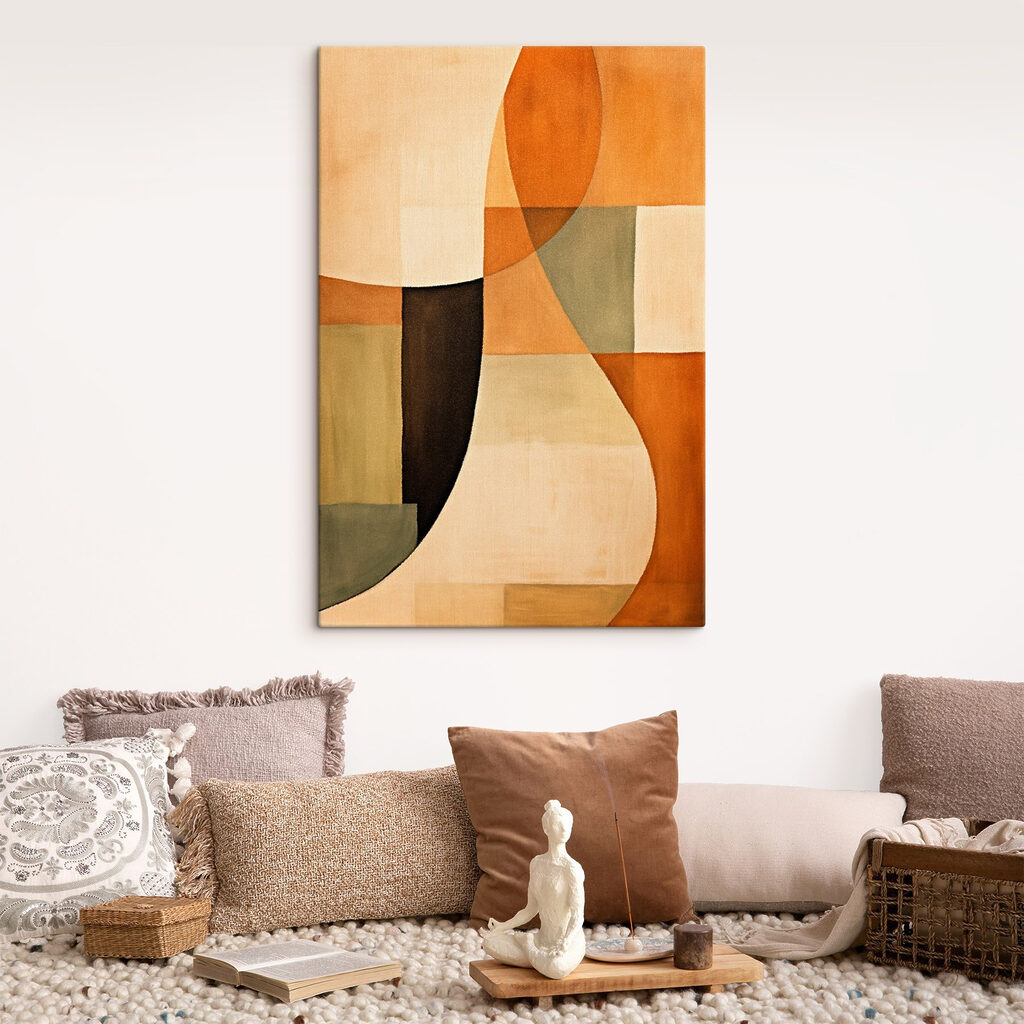 Arcos em tons terra — interior 1