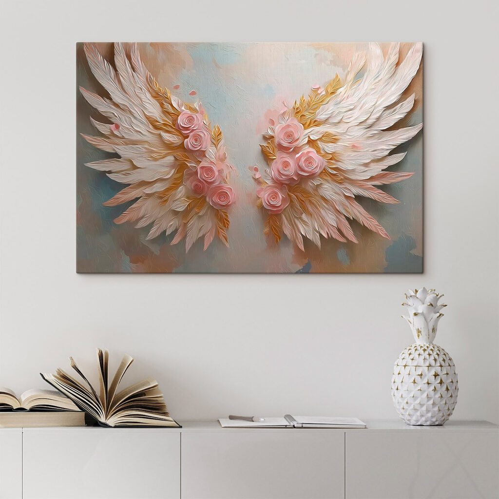 Rosas entre penas brancas — interior 2