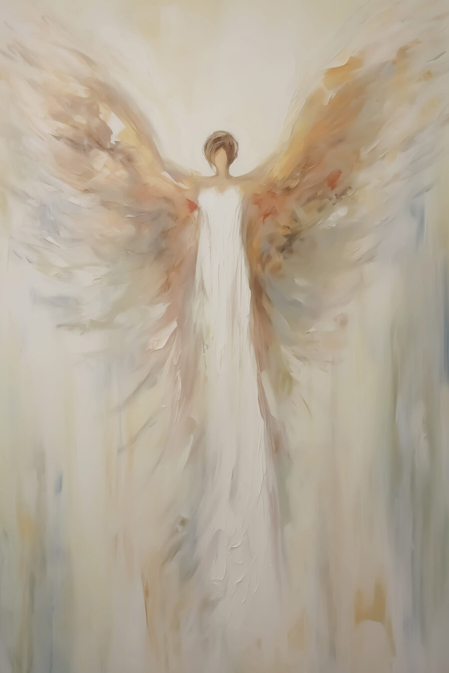 Anjo de asas douradas — design completo