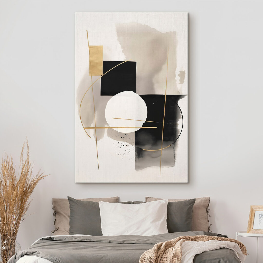 Círculo branco entre negro — interior 2