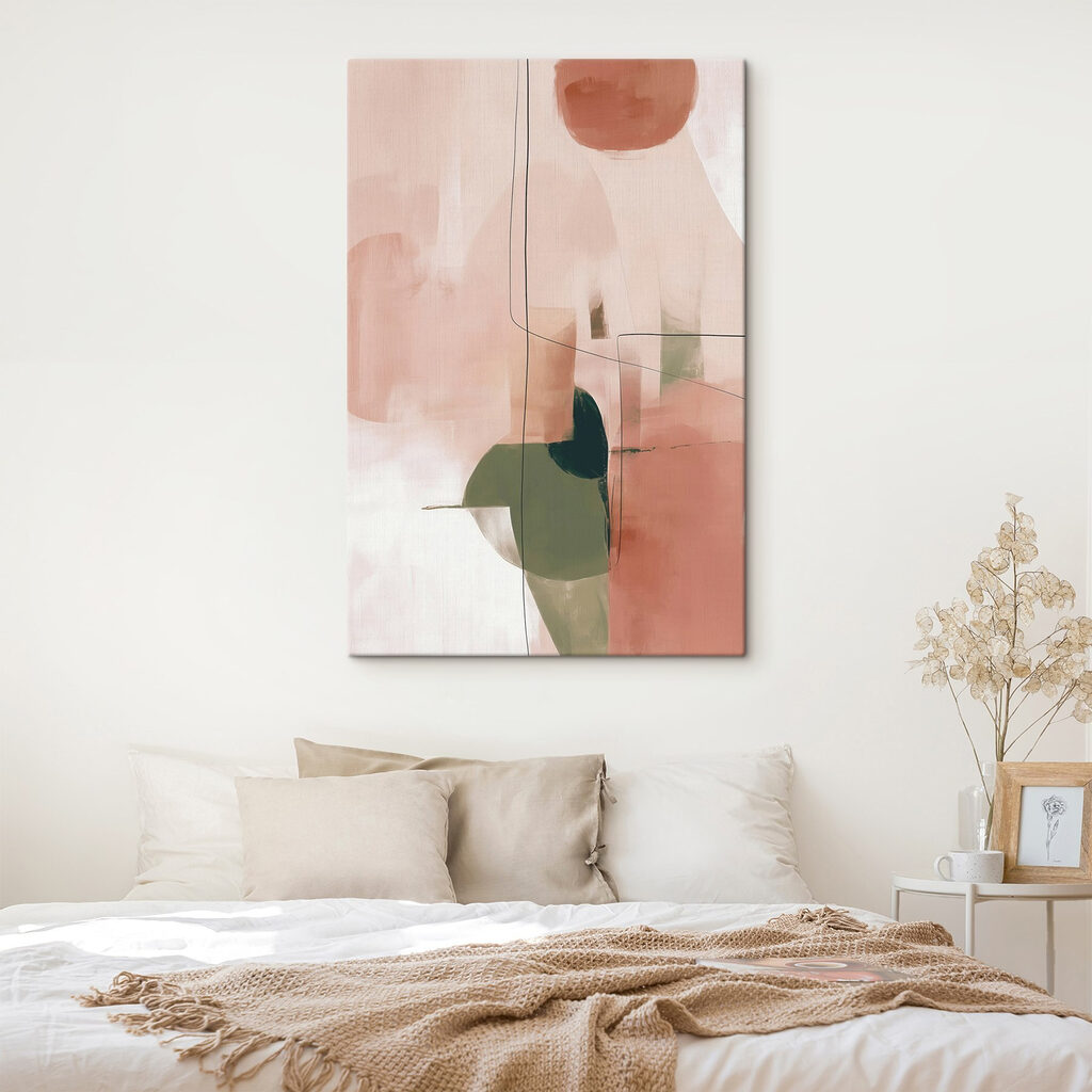 Formas rosa e verdes — interior 2