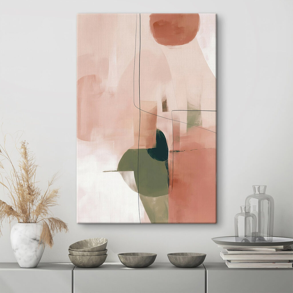 Formas rosa e verdes — interior 3