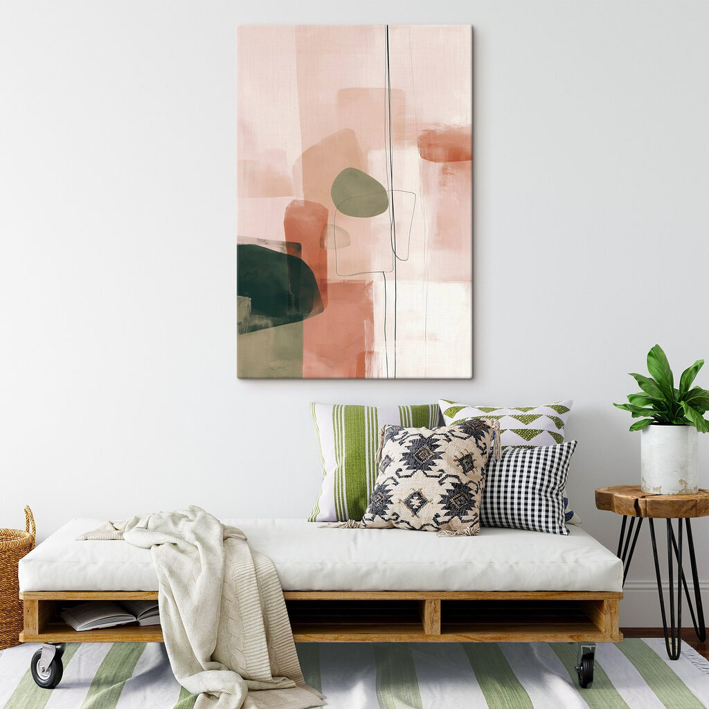 Ovais verde-azeitona e pastel — interior 3