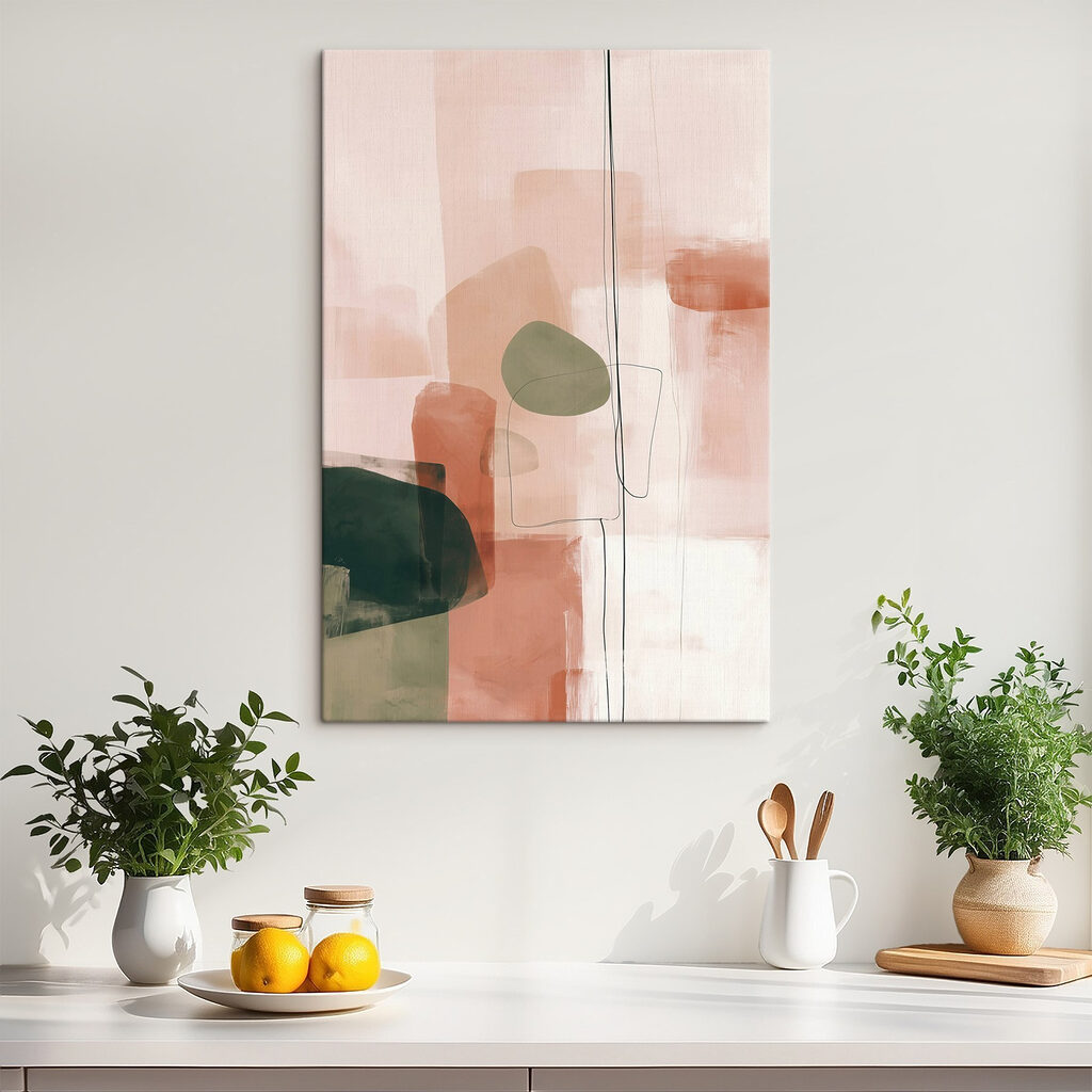 Ovais verde-azeitona e pastel — interior 1