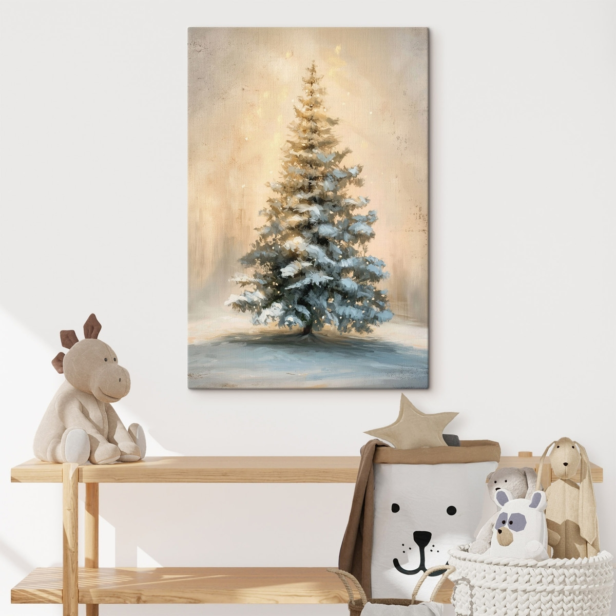 Árvore natalícia na neve — interior 2