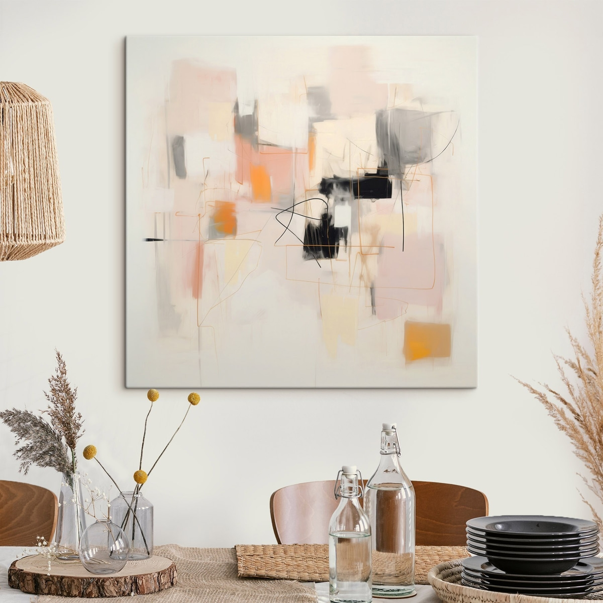 Minimalista em tons suaves — interior 3