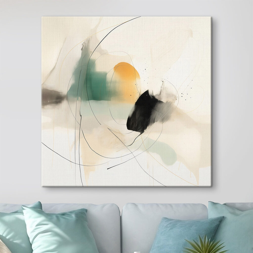 Tinta verde com laços — interior 1