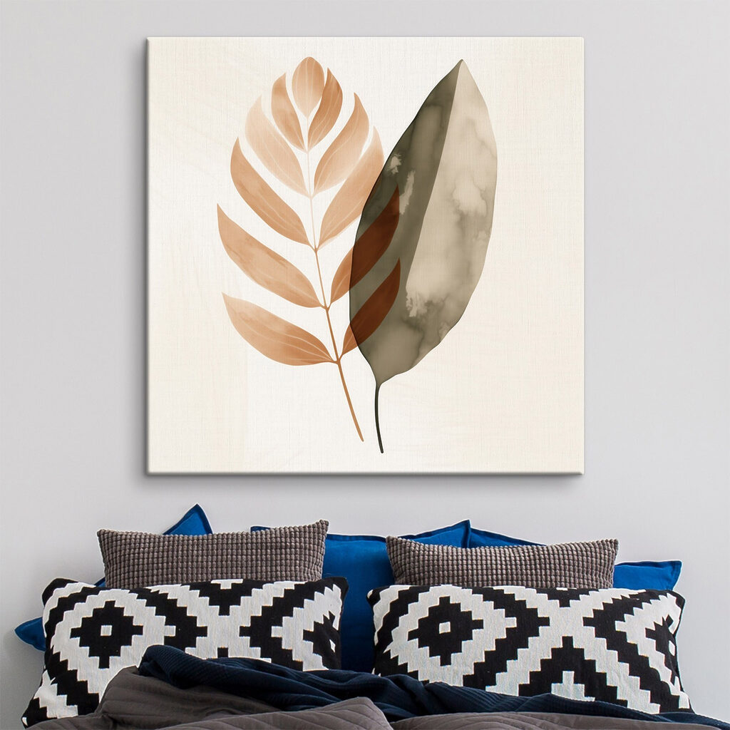 Ramo com duas folhas — interior 2