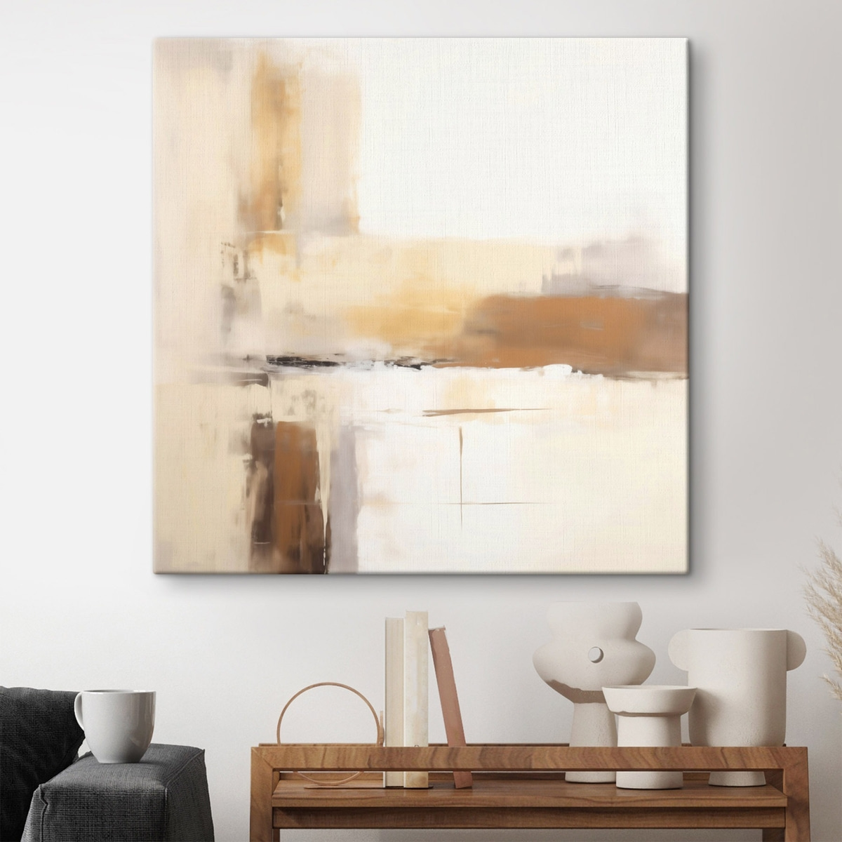 Composição abstrata quente — interior 2