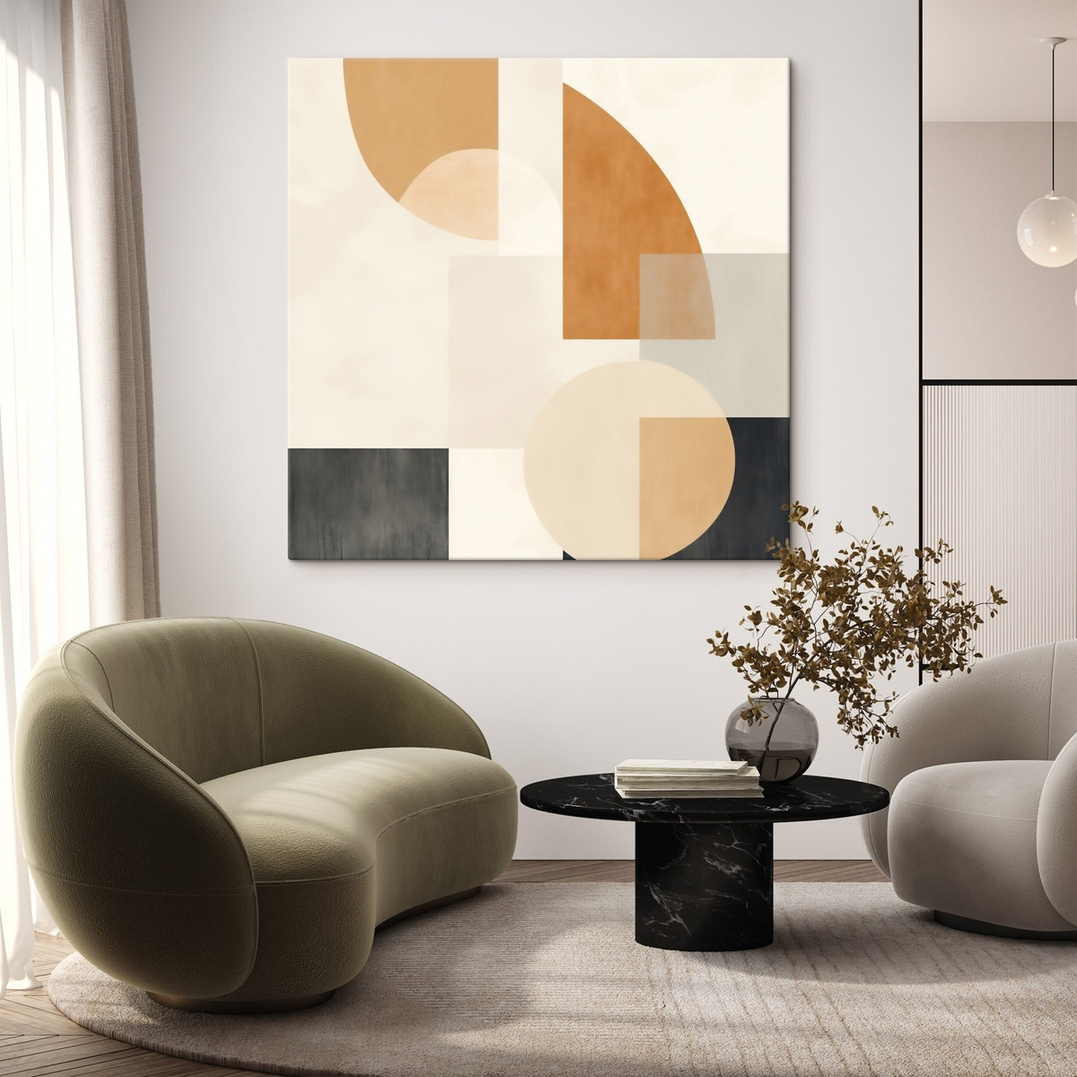 Geometria em formas redondas — interior 1