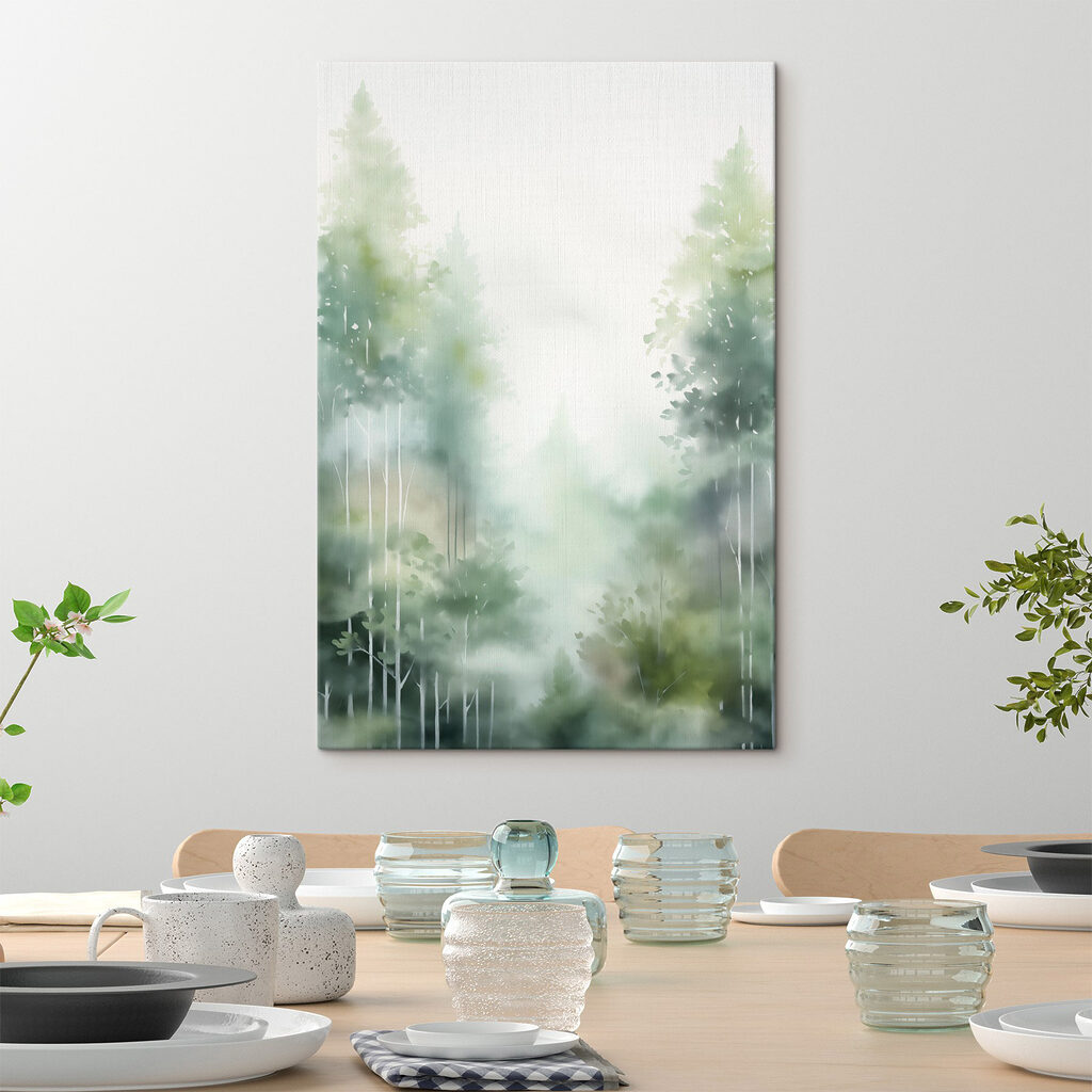 Árvores junto à névoa — interior 2