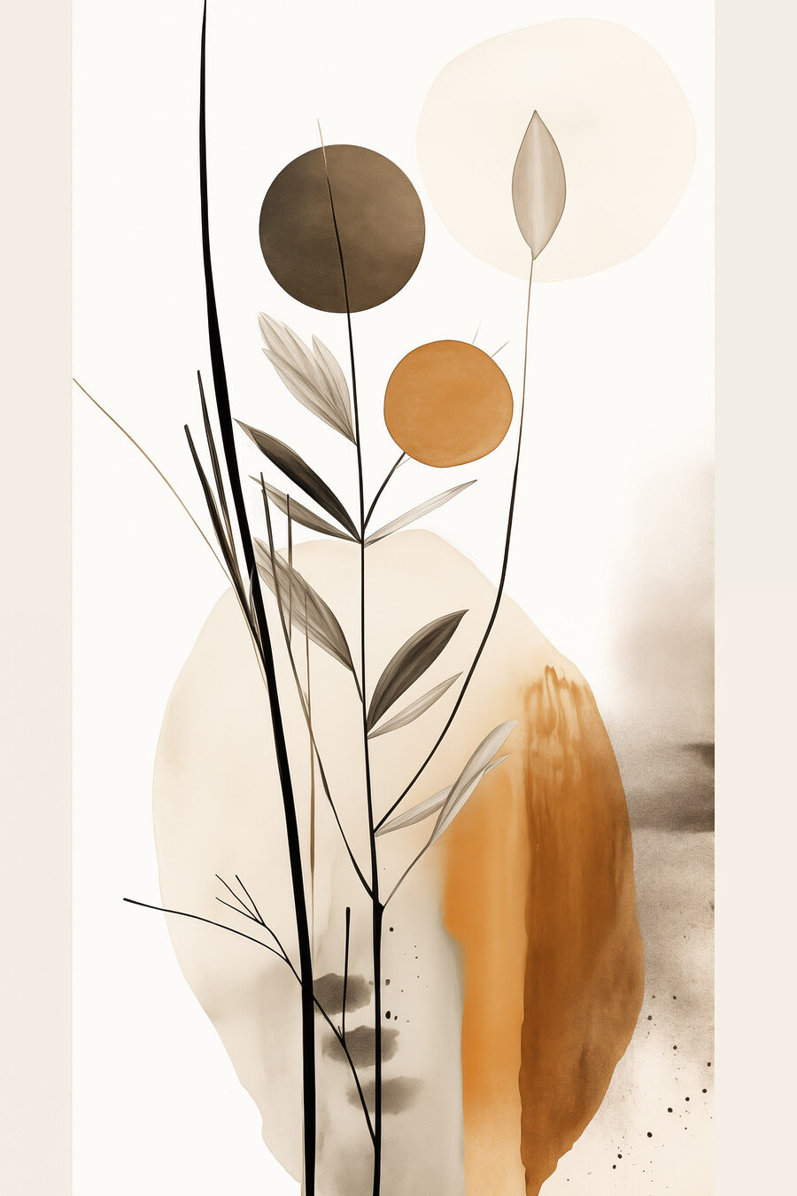 Hastes pretas e redondas — design completo