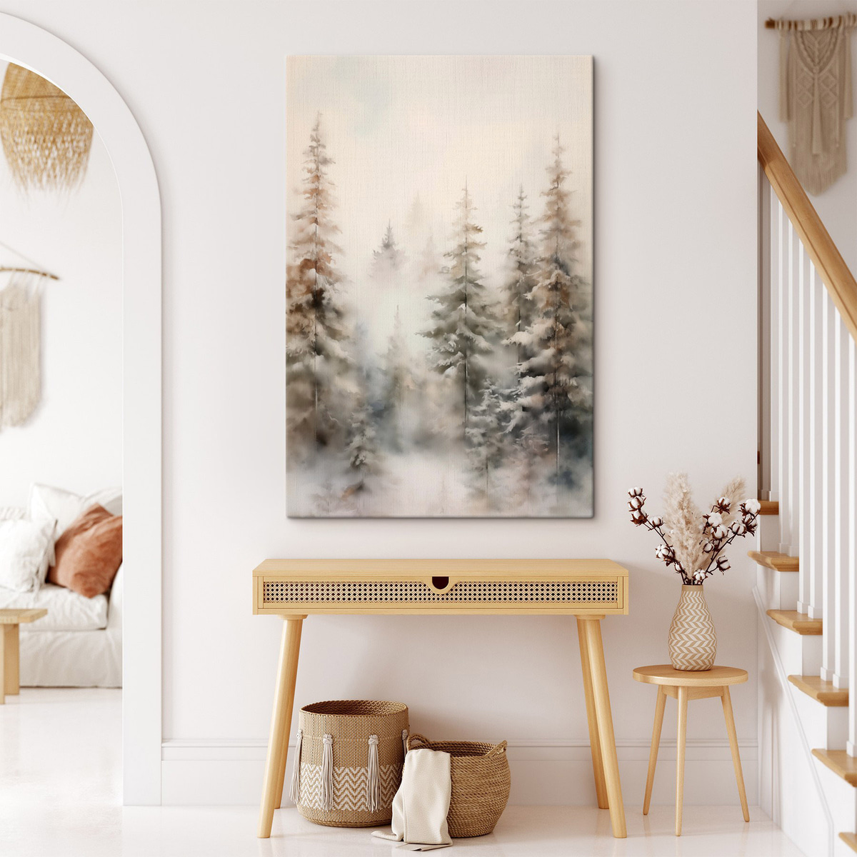 Pinheiros cobertos de neve — interior 1