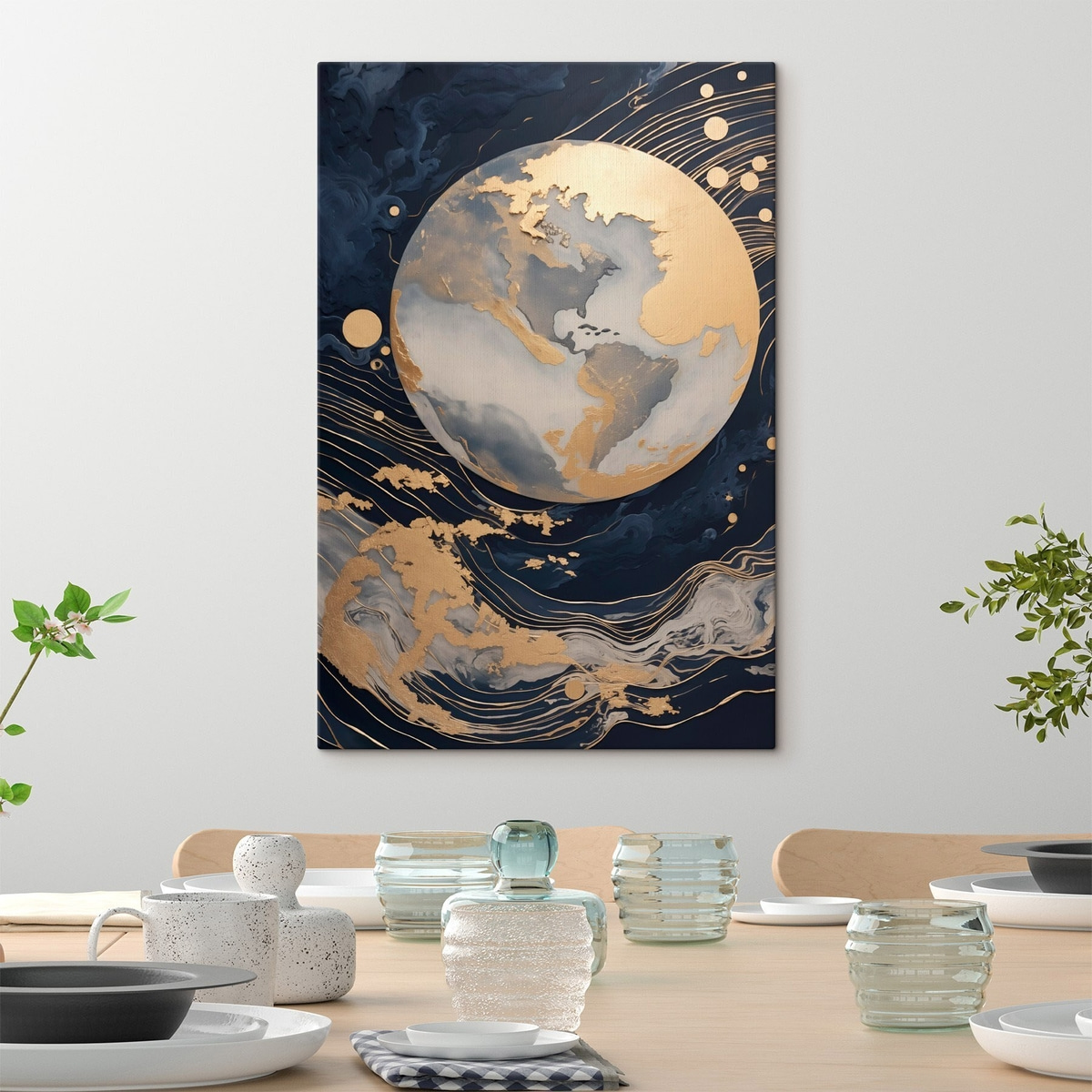 Planeta com linhas amarelas — interior 2
