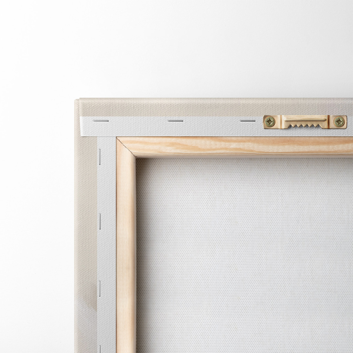 Penas abstratas em bege — verso