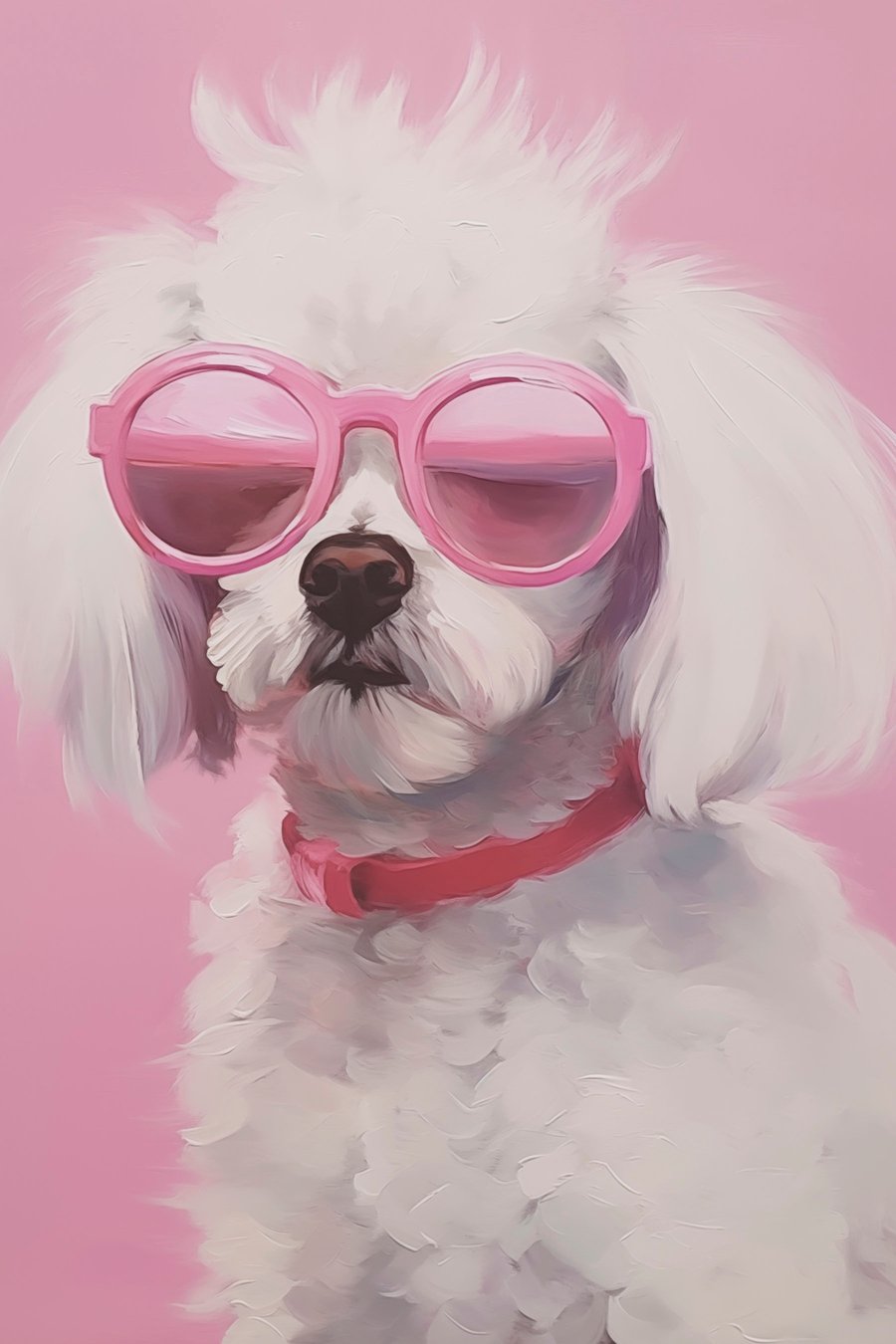 Cão de óculos — design completo