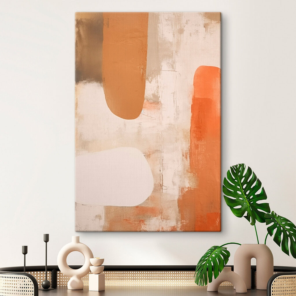 Faixas laranja, pontas redondas — interior 1