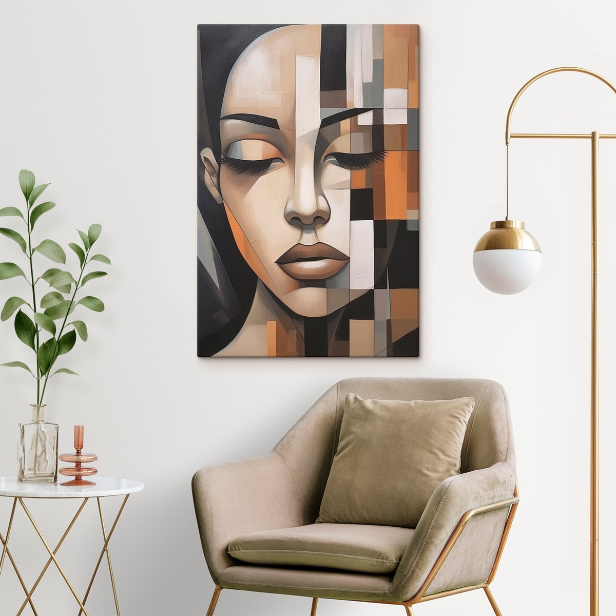 Retrato cubista de mulher — interior 2