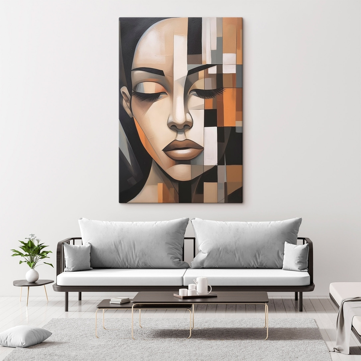 Retrato cubista de mulher — interior 1