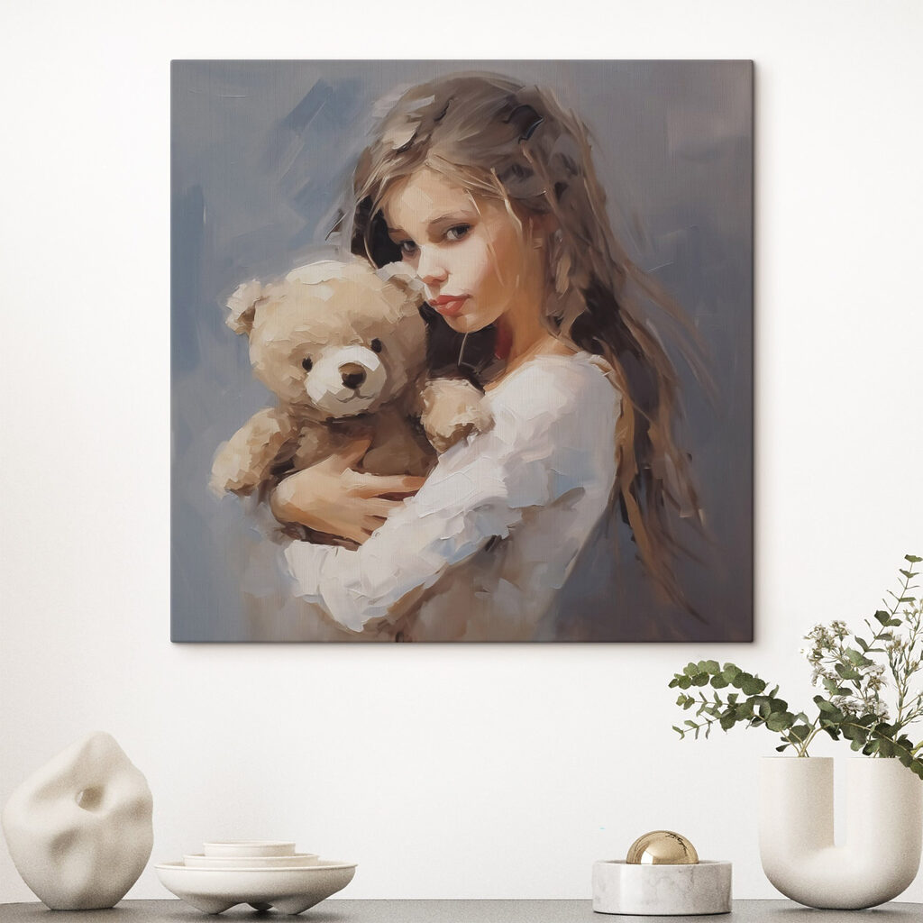 Menina com ursinho — interior 2