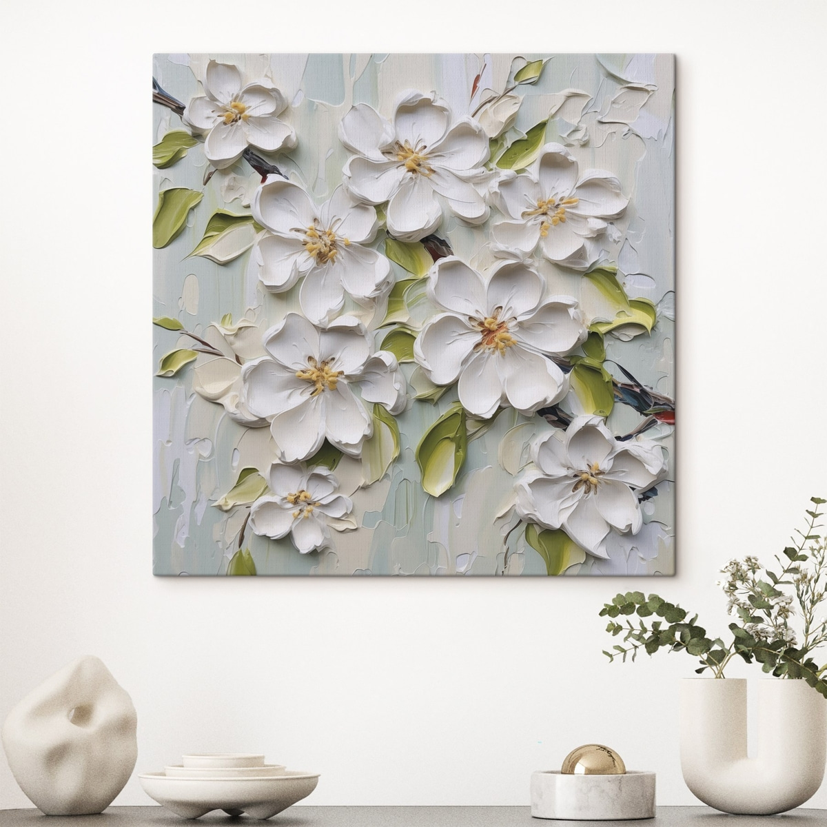 Flores com efeito pintado — interior 2