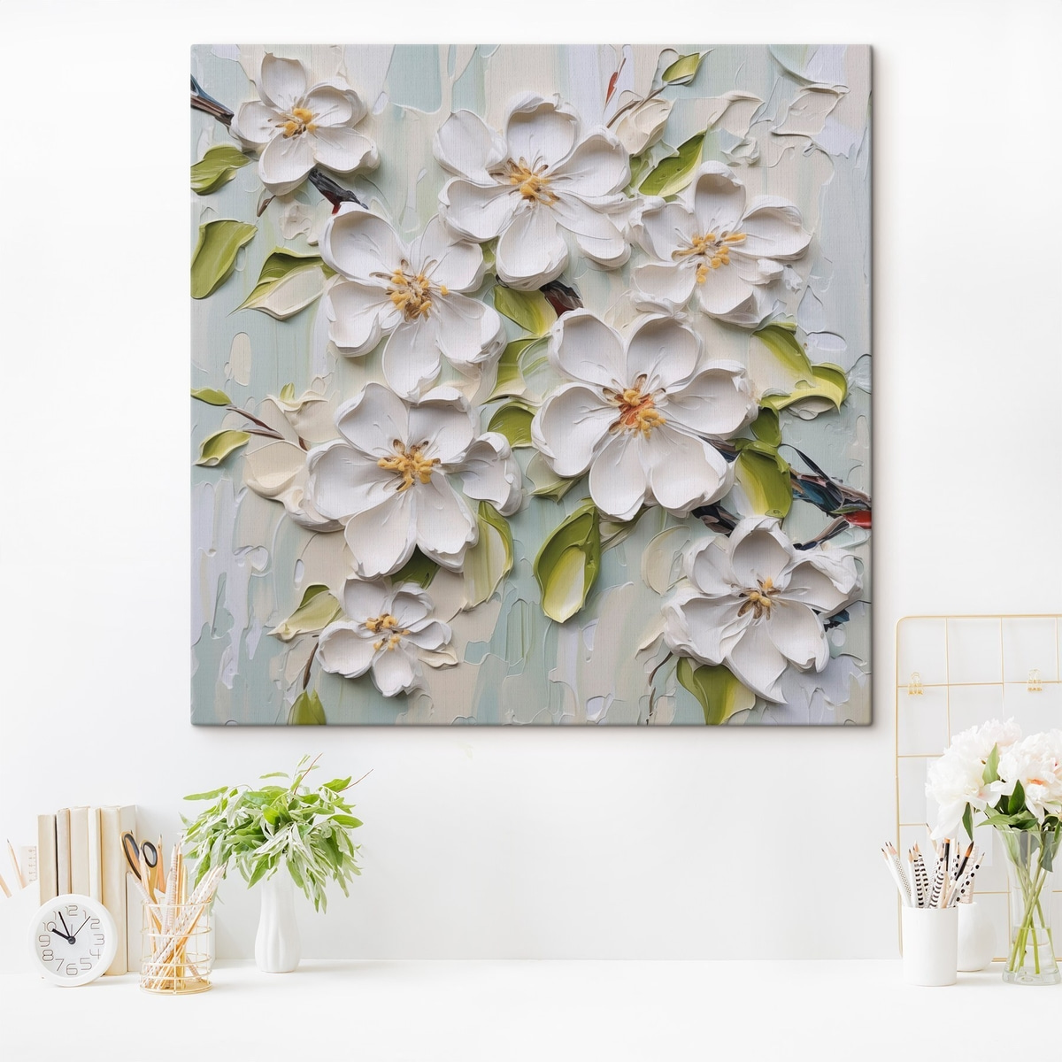 Flores com efeito pintado — interior 1