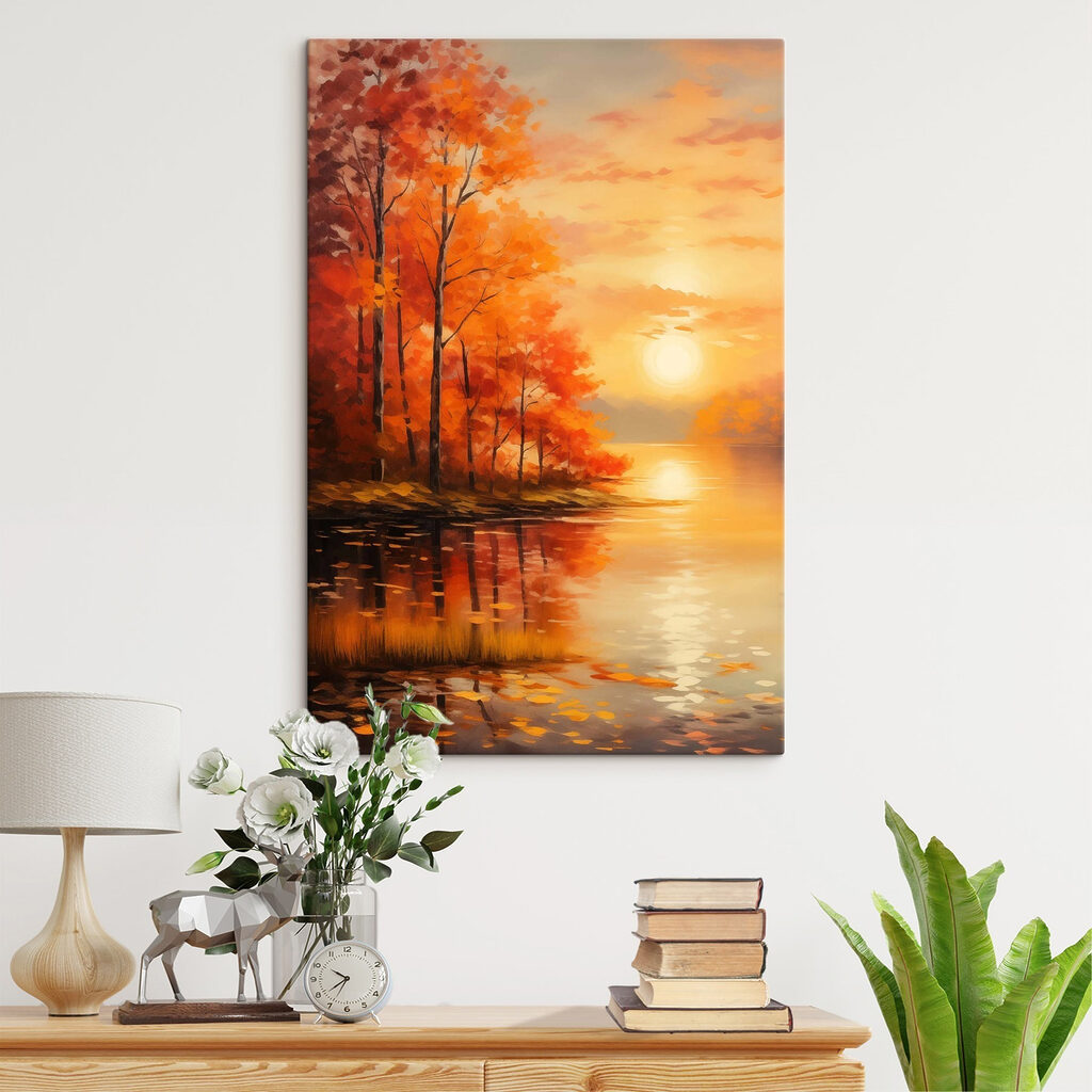 Sol outonal entre árvores — interior 2
