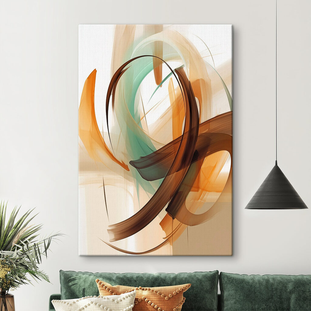 Arco castanho em verde-menta — interior 2