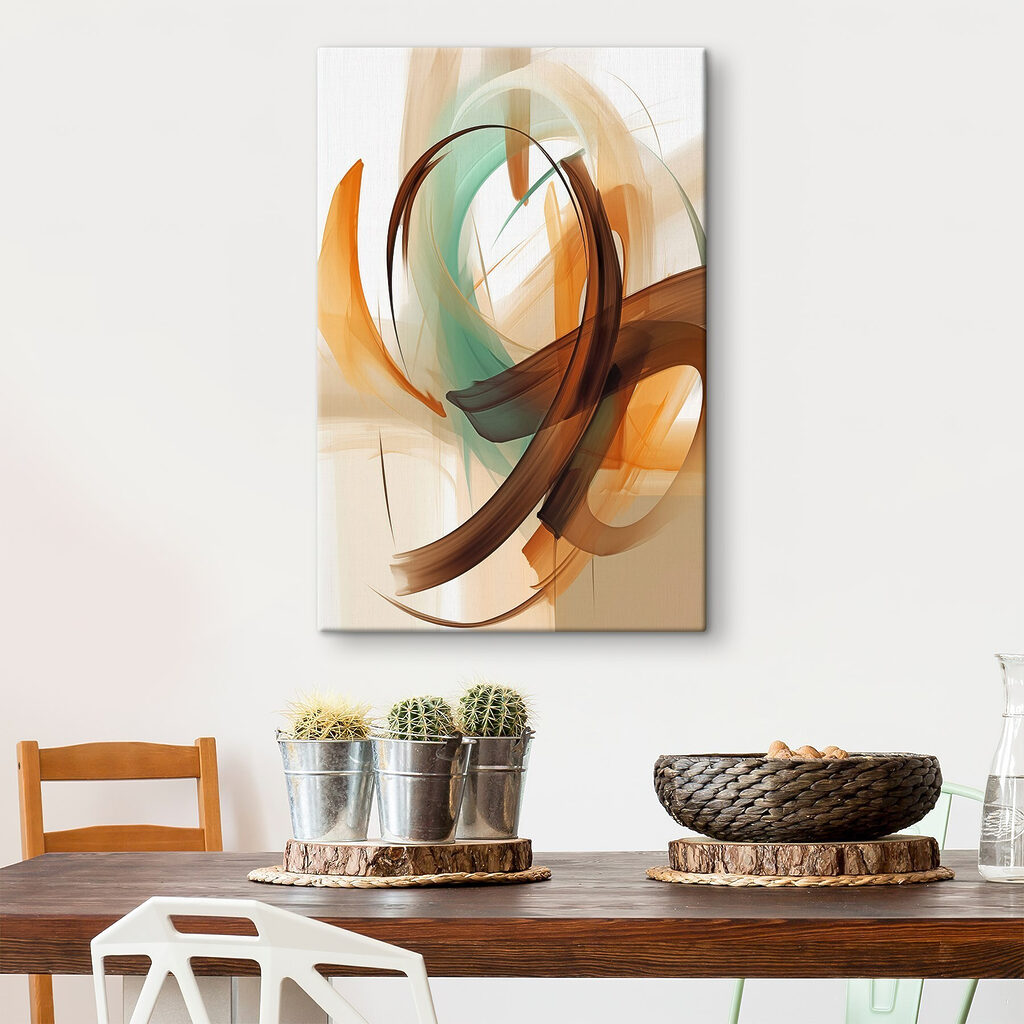 Arco castanho em verde-menta — interior 3