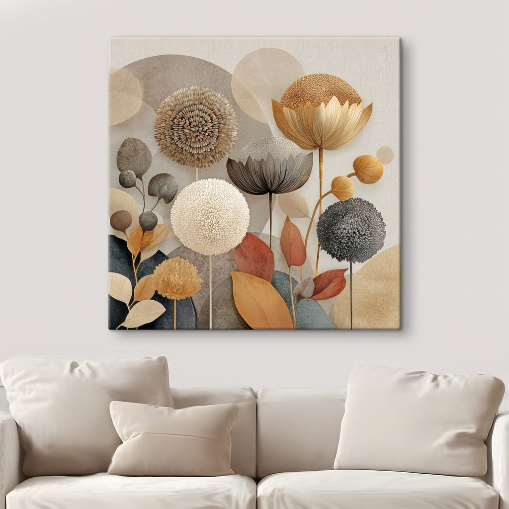 Formas redondas em ocre — interior 3
