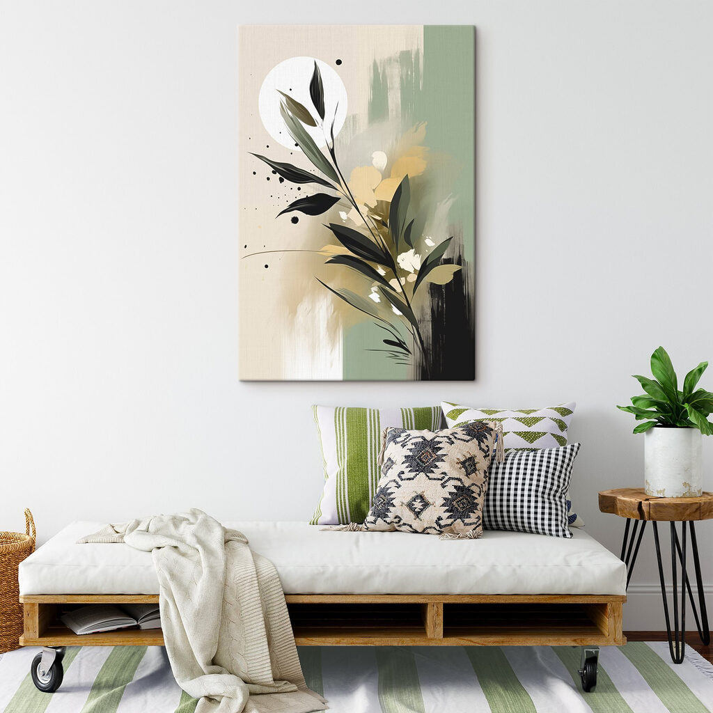 Ramo e círculo branco — interior 3
