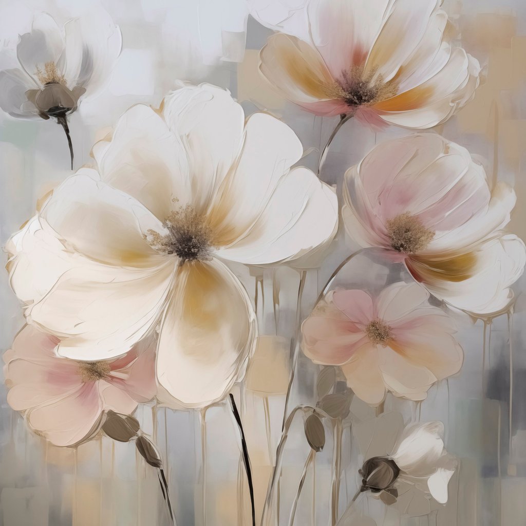 Flores primitivas — design completo