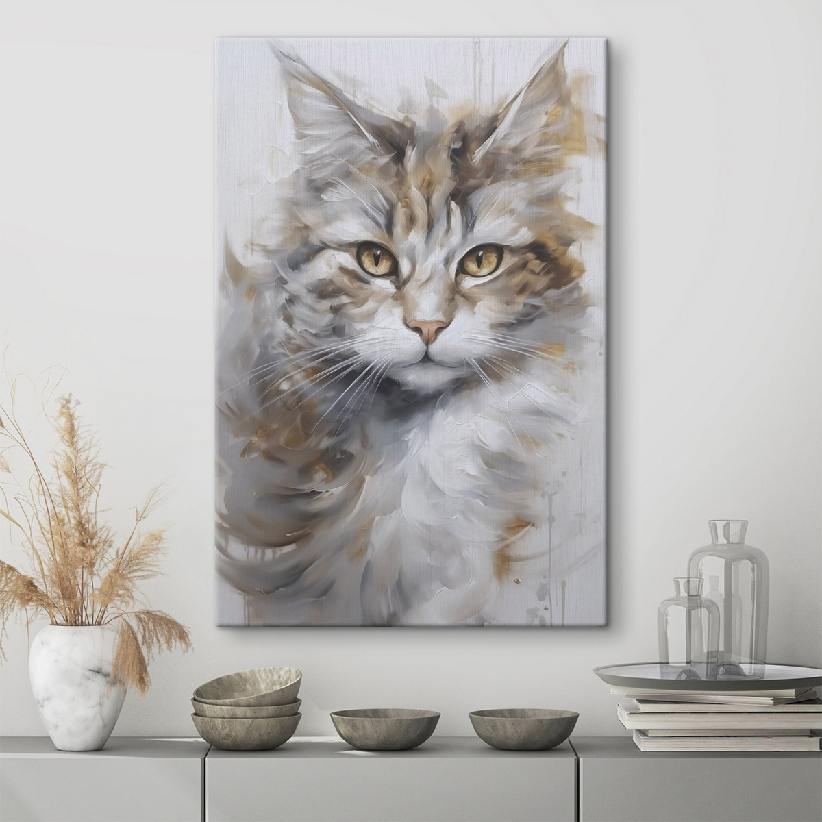 Gato em pintura — interior 1