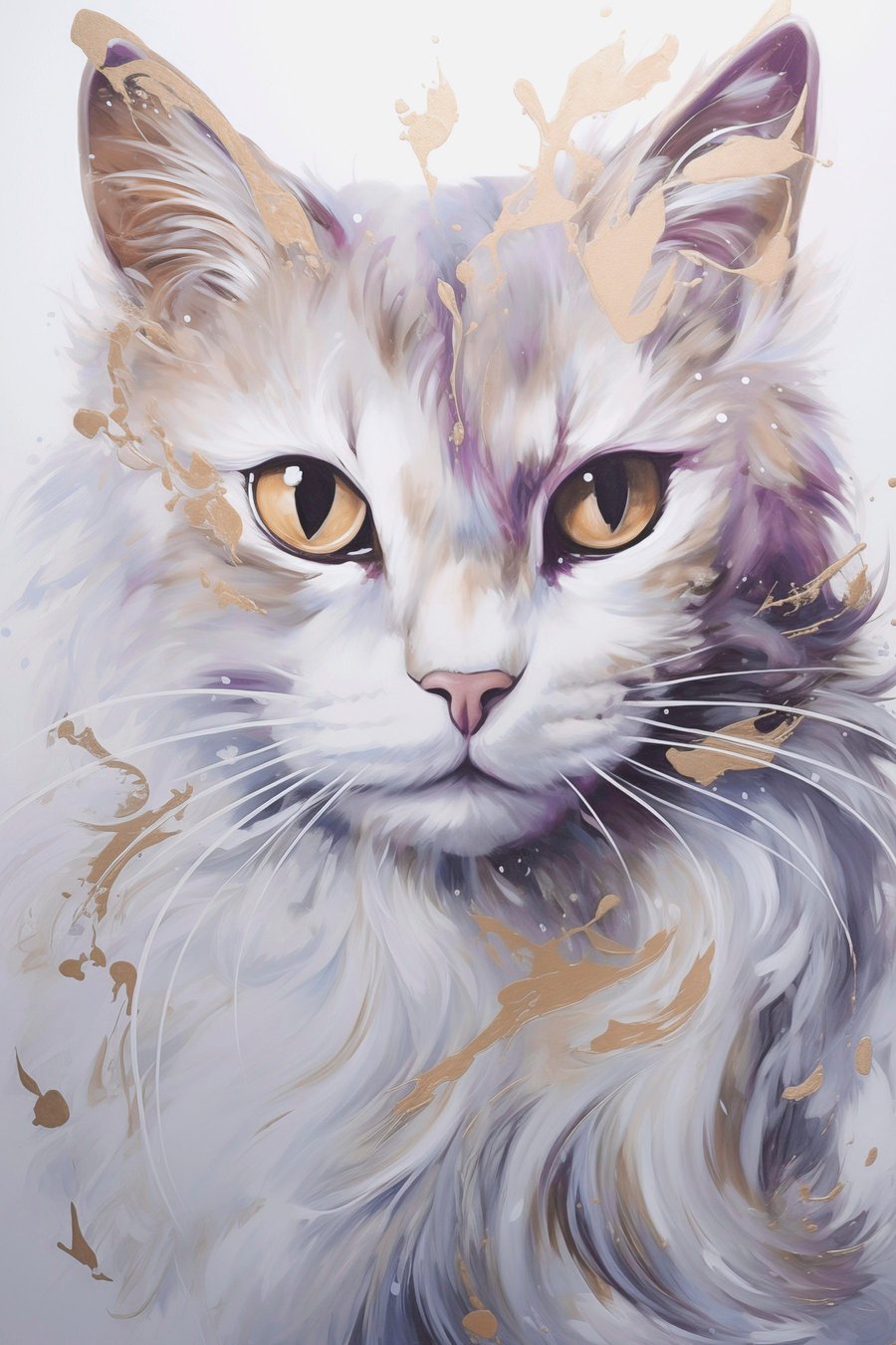 Gato abstrato — design completo
