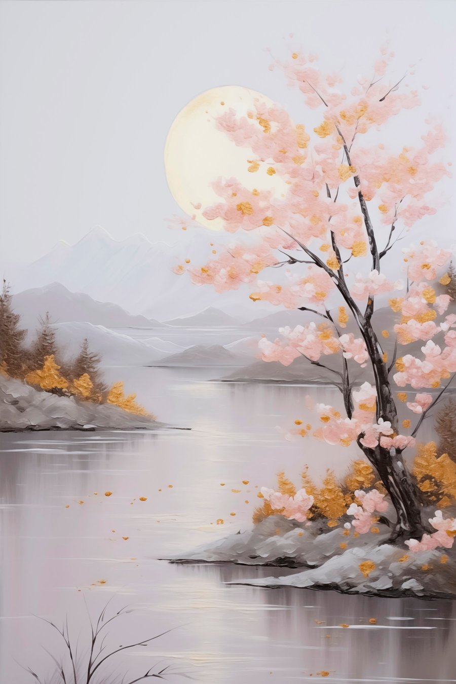 Imitação de paisagem pintada — design completo