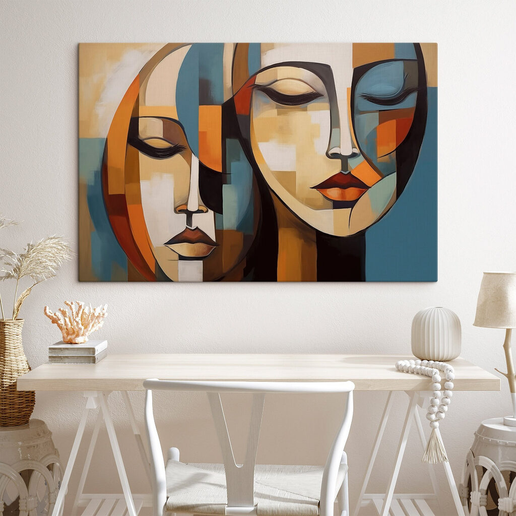 Dois rostos em ocre — interior 1