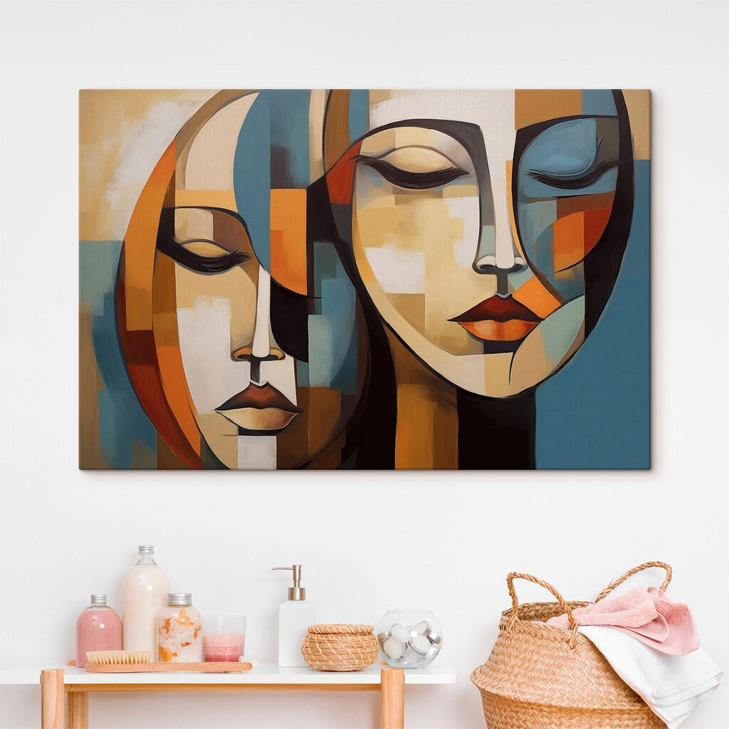 Dois rostos em ocre — interior 2