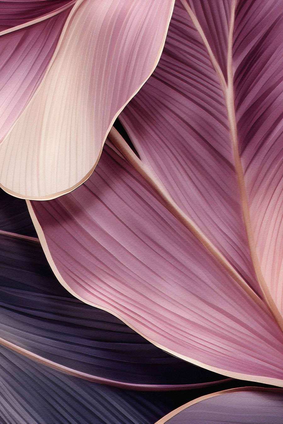 Folhas abstratas — design completo