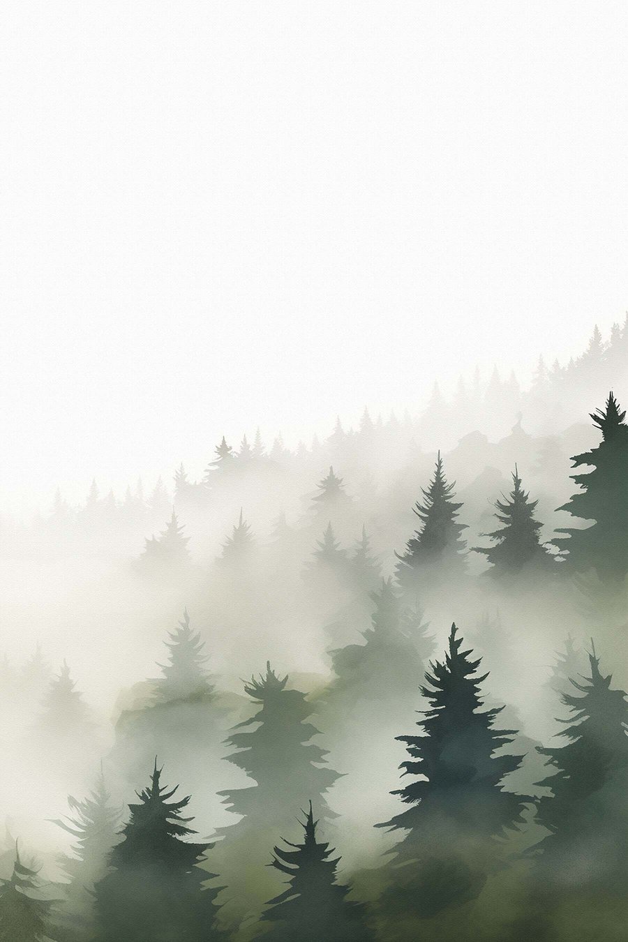 Bosque nevoento — design completo