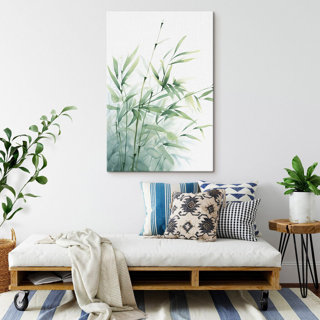 Bambu em aguarela — interior 2