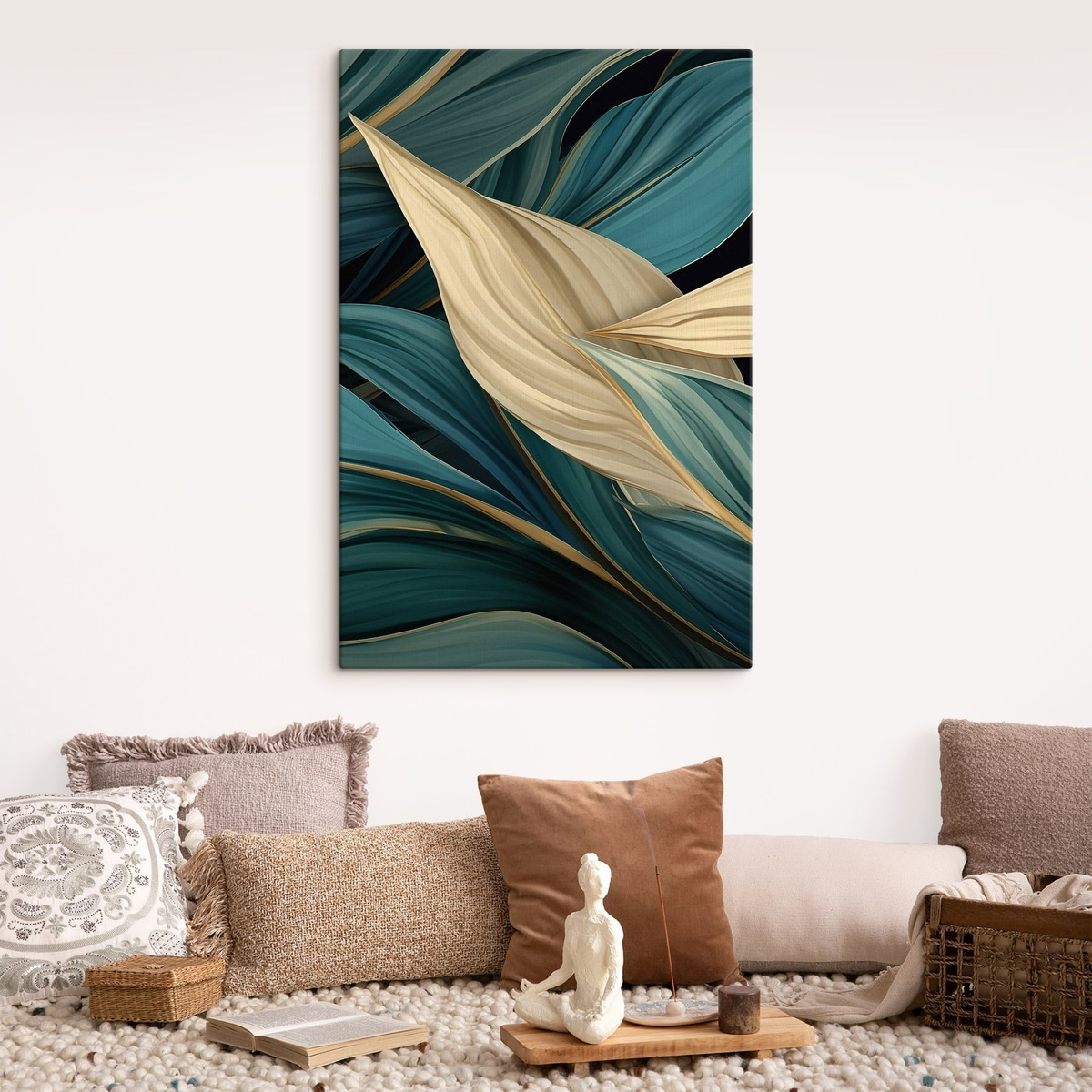 Grandes folhas abstratas — interior 1
