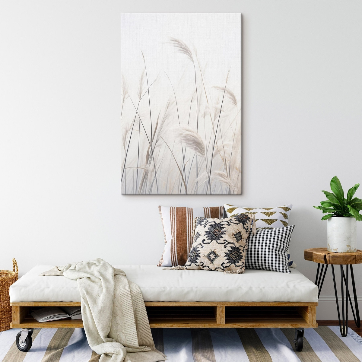Plantas sobre fundo claro — interior 1
